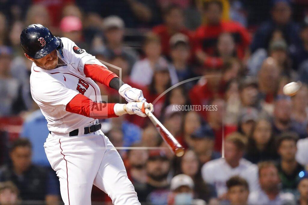 Michael Dwyer Boston Red Sox's Trevor Story hits a grand slam against the Seattle Mariners during the third inning of a baseball game Friday, May 20, 2022, in Boston. (AP Photo/Michael Dwyer)