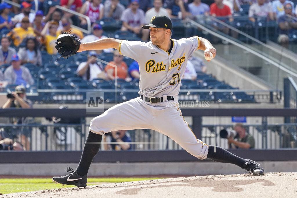Mary Altaffer Pittsburgh Pirates starting pitcher Tyler Anderson delivers during the first inning of the first baseball game of a doubleheader against the New York Mets, Saturday, July 10, 2021, in New York. (AP Photo/Mary Altaffer)
