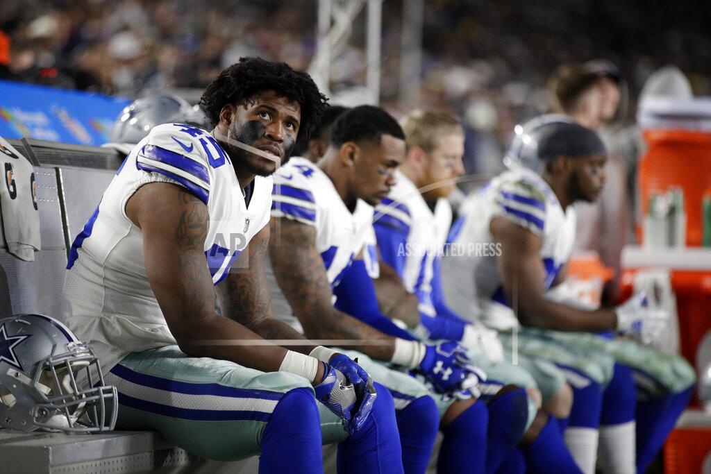 Jae C. Hong Dallas Cowboys running back Rod Smith sits on the bench during their loss against the Los Angeles Rams in an NFL divisional football playoff game Saturday, Jan. 12, 2019, in Los Angeles. (AP Photo/Jae C. Hong)