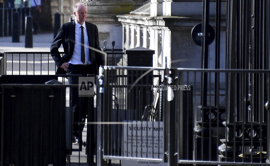 Alberto Pezzali Britain's Chief Medical Officer Chris Whitty arrives at 10 Downing Street as British Prime Minister Boris Johnson was moved to intensive care after his coronavirus symptoms worsened in London, Tuesday, April 7, 2020. Johnson was admitted to St Thomas' hospital in central London on Sunday after his coronavirus symptoms persisted for 10 days. Having been in hospital for tests and observation, his doctors advised that he be admitted to intensive care on Monday evening. The new coronavirus causes mild or moderate symptoms for most people, but for some, especially older adults and people with existing health problems, it can cause more severe illness or death.(AP Photo/Alberto Pezzali)