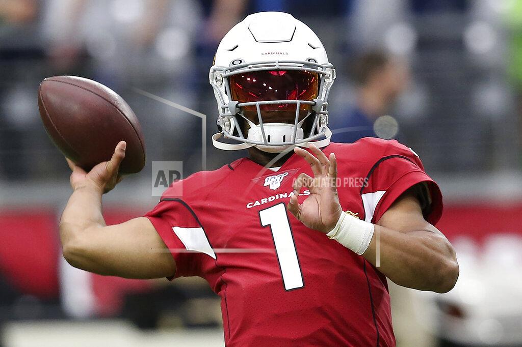Ross D. Franklin Arizona Cardinals quarterback Kyler Murray warms up prior an NFL football game against the Seattle Seahawks, Sunday, Sept. 29, 2019, in Glendale, Ariz. (AP Photo/Ross D. Franklin)