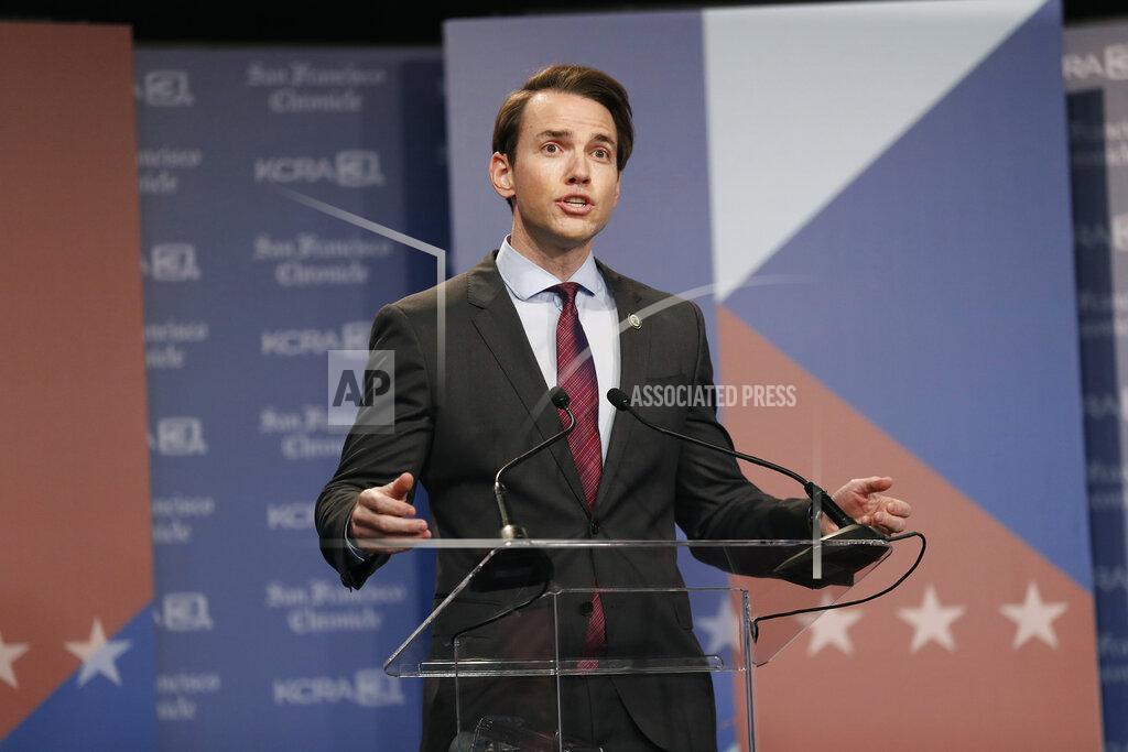 Scott Strazzante Republican gubernatorial candidate Assemblyman Kevin Kiley, R-Rocklin, speaks during a debate held by KCRA 3 and the San Francisco Chronicle in Sacramento, Calif., on Wednesday, Aug. 25, 2021. (Scott Strazzante/San Francisco Chronicle via AP, Pool)