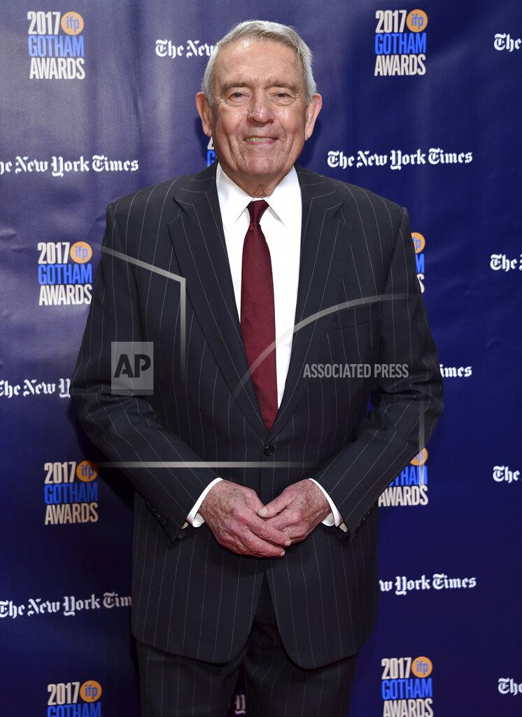 Evan Agostini FILE - In this Nov. 27, 2017 file photo, Dan Rather arrives at the 27th annual Independent Film Project's Gotham Awards at Cipriani Wall Street in New York. Rather turns 90 on Oct. 31. (Photo by Evan Agostini/Invision/AP, File)