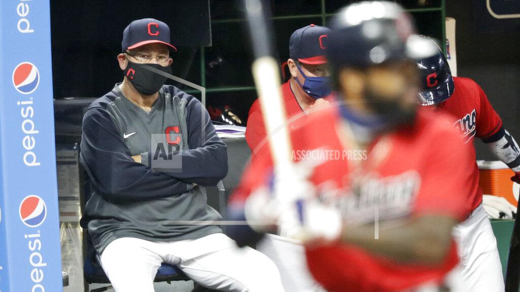 Tony Dejak Cleveland Indians manager Terry Francona, left, watches as Cleveland Indians' Delino DeShields bats in the fifth inning in a baseball game against the Chicago Cubs, Tuesday, Aug. 11, 2020, in Cleveland. (AP Photo/Tony Dejak)