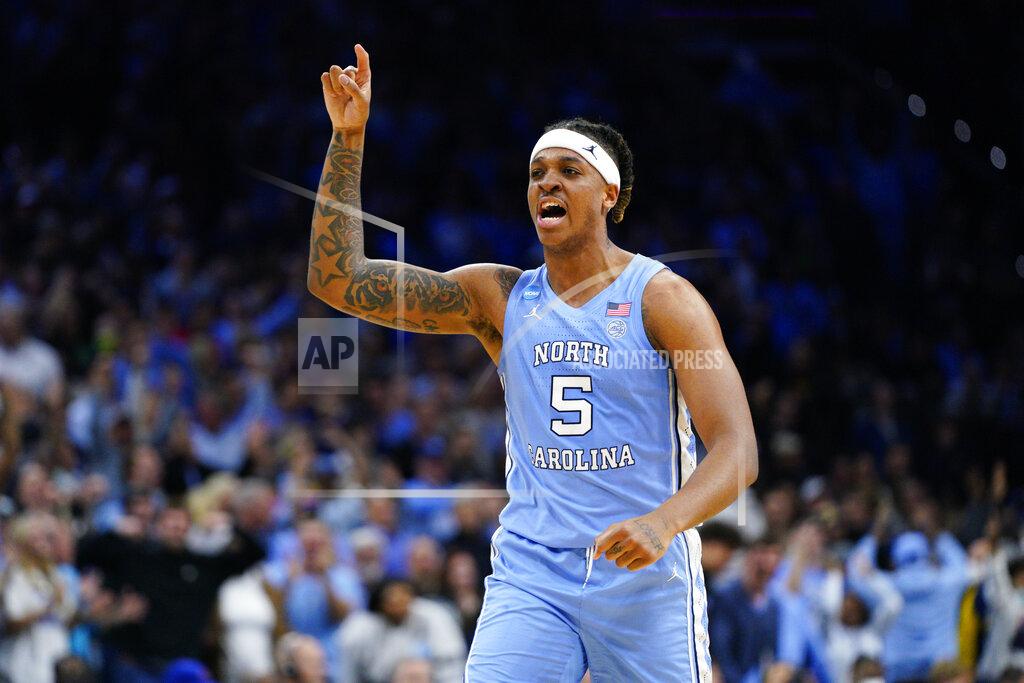 Chris Szagola North Carolina's Armando Bacot reacts during the second half of a college basketball game against UCLA in the Sweet 16 round of the NCAA tournament, Friday, March 25, 2022, in Philadelphia. (AP Photo/Chris Szagola)
