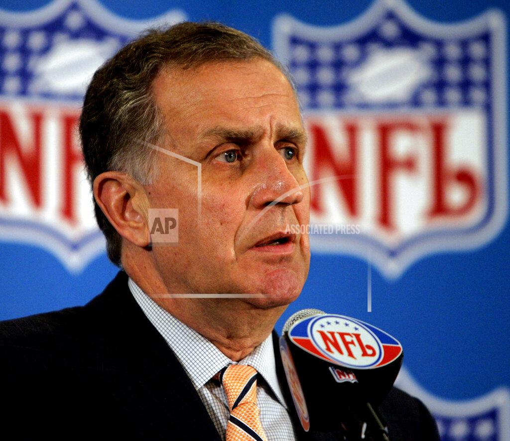 Ed Andrieski File-This May 23, 2006 file photo shows then NFL Commissioner Paul Tagliabue responding to questions during a news conference at the conclusion of the National Football League's owners spring meeting in Denver. In 2003, the NFL had three minority head coaches: future Pro Football Hall of Famer Tony Dungy, Herman Edwards and Marvin Lewis. In the 12 previous seasons, there had been six. Total. Considering that the majority of the players in the league 16 years ago were minorities, that imbalance was enormous. And disturbing. And, frankly, it was unfair.
Tagliabue, then the NFL commissioner, put together a committee that established the "Rooney Rule," which requires all teams with coaching and front office vacancies to interview minority candidates. The rule, long overdue, was named for Dan Rooney, then president of the Pittsburgh Steelers and the overseer of that committee. (AP Photo/Ed Andrieski, File)