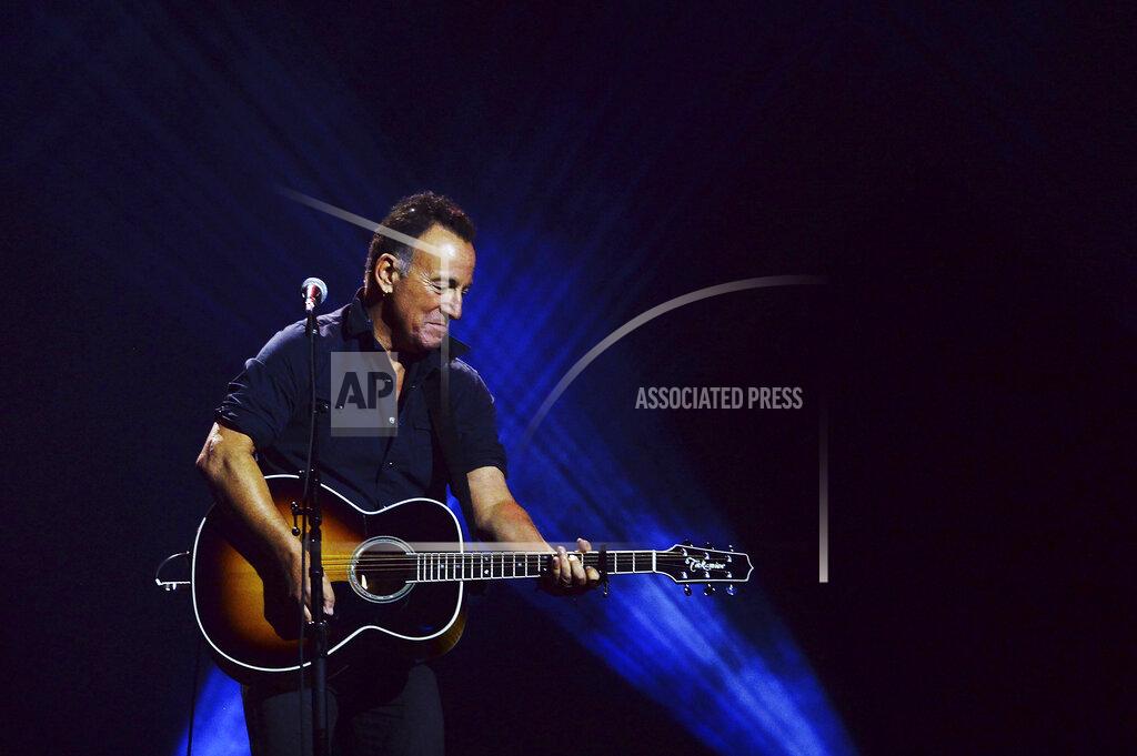 Nathan Denette FILE - Bruce Springsteen performs during the closing ceremonies of the Invictus Games in Toronto on Sept. 30, 2017. Springsteen's latest album, "Letter To You" will be released on Oct. 23. (Nathan Denette/The Canadian Press via AP, File)