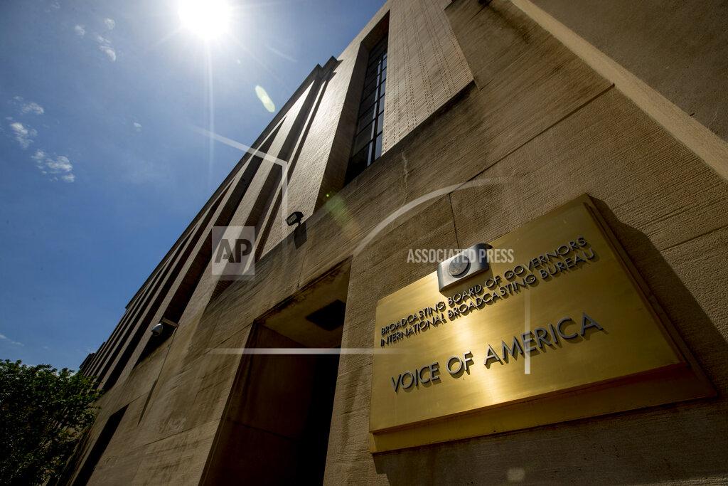 Andrew Harnik The Voice of America building, Monday, June 15, 2020, in Washington. (AP Photo/Andrew Harnik)