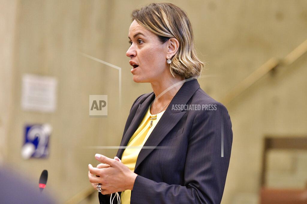 Josh Reynolds Boston mayoral candidates City Councilor Annissa Essaibi George speaks during a city council meeting at City Hall in Boston, Wednesday, Sept. 15, 2021. Essaibi George placed second behind fellow city councilor Michelle Wu in a preliminary mayoral runoff election that selected two top contenders from a field of five candidates all of whom are people of color, four of them women. (AP Photo/Josh Reynolds)