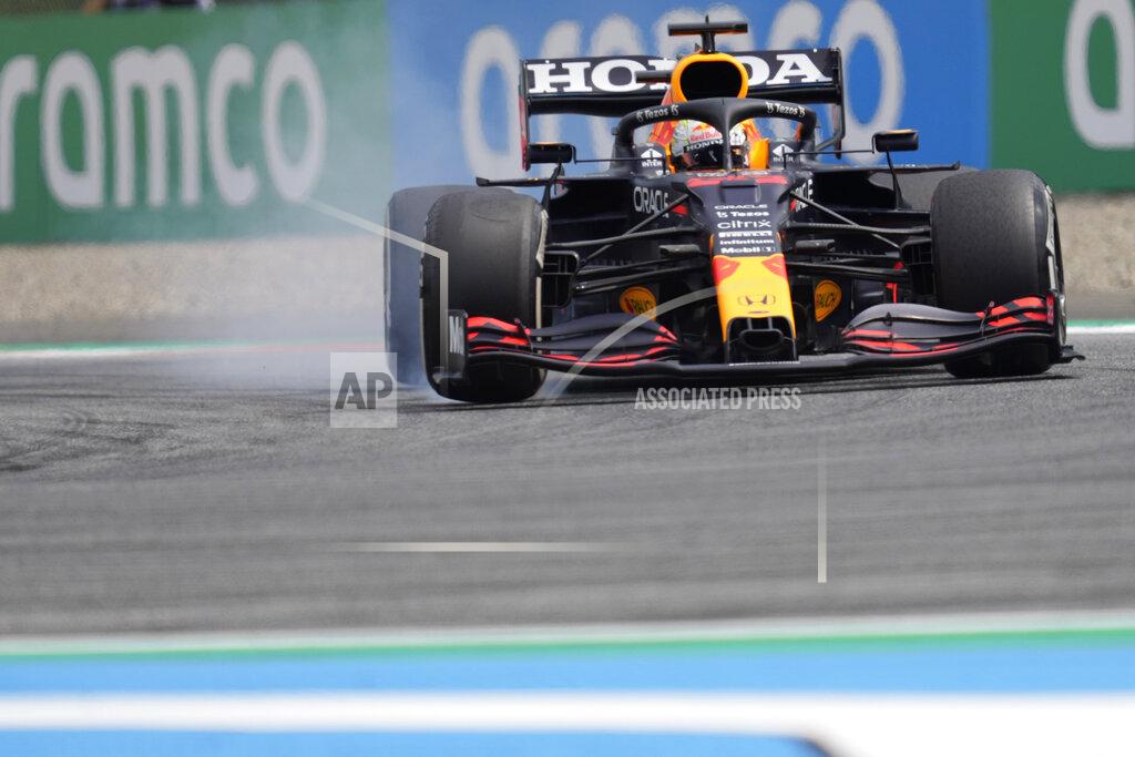 Darko Vojinovic Red Bull driver Max Verstappen of the Netherlands steers his car during the first practice at the Red Bull Ring racetrack in Spielberg, Austria, Friday, June 25, 2021. The Styrian Formula One Grand Prix will be held on Sunday, June 27, 2021. (AP Photo/Darko Vojinovic)