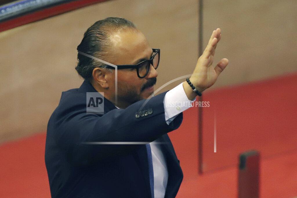 Salvador Melendez New Ideas party lawmaker Ernesto Castro is sworn-in as president of the El Salvador's Congress in San Salvador, El Salvador, Saturday, May 1, 2021. For the first time in three decades the traditional conservative and leftist parties have been sidelined by a resounding electoral defeat, clearing the way for President Nayib Bukele's party to help him advance his agenda. (AP Photo/Salvador Melendez)