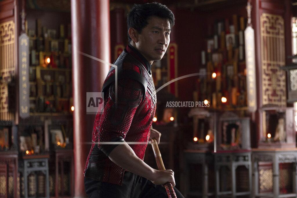 Jasin Boland This image released by Marvel Studios shows Simu Liu in a scene from "Shang-Chi and the Legend of the Ten Rings." (Jasin Boland/Marvel Studios via AP)