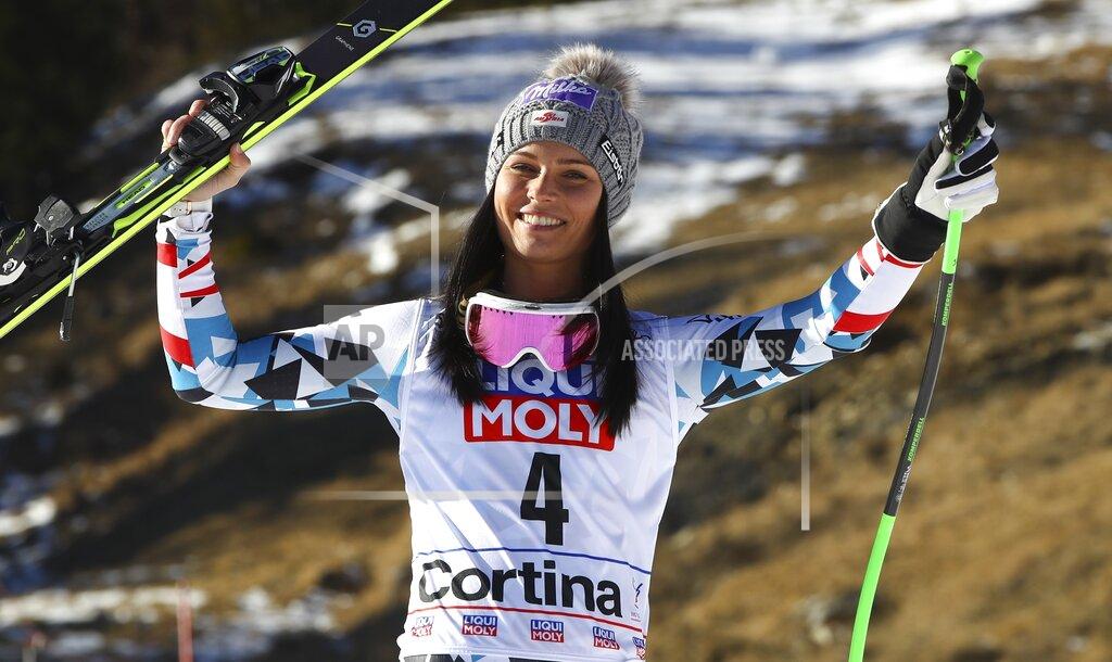Alessandro Trovati FILE - In this Jan. 29, 2017, file photo, Austria's Anna Veith celebrates her third place finish in the in the women's World Cup super-G ski race in Cortina d'Ampezzo, Italy. Veith, who twice returned to the top from serious knee injuries but called it a career a year after blowing out her knee for the third time, announced her retirement Saturday, May 23, 2020.(AP Photo/Alessandro Trovati, File)