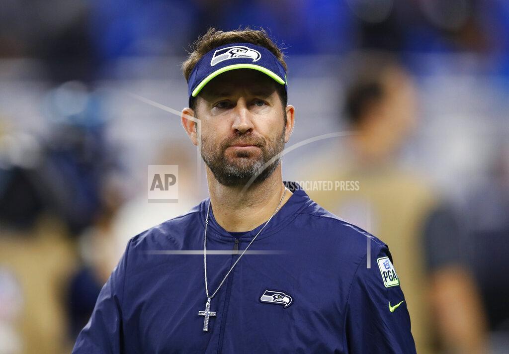 Paul Sancya FILE - In this Oct. 28, 2018, file photo, Seattle Seahawks offensive coordinator Brian Schottenheimer watches the team's NFL football game against the Detroit Lions in Detroit. The Seahawks fired Schottenheimer on Tuesday, Jan. 12, 2021, following a season in which the team set several offensive records but coach Pete Carroll had clear issues with how the offense operated. (AP Photo/Paul Sancya, File)