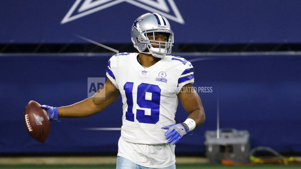Ron Jenkins Dallas Cowboys wide receiver Amari Cooper warms up before an NFL football game against the Arizona Cardinals in Arlington, Texas, Monday, Oct. 19, 2020. (AP Photo/Ron Jenkins)