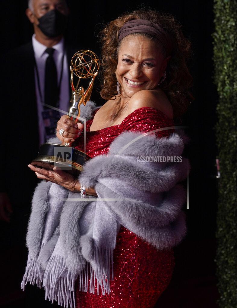 Chris Pizzello Debbie Allen, winner of the governors award, poses at the 73rd Primetime Emmy Awards on Sunday, Sept. 19, 2021, at L.A. Live in Los Angeles. (AP Photo/Chris Pizzello)