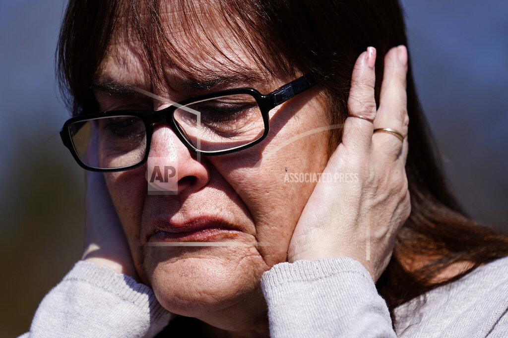 Matt Rourke Patti Burt reacts during an interview in Cherry Hill, N.J., Wednesday, March 10, 2021. On May 26, 2020, Burt's granddaughter, 9-year-old Ava Lerario; her mother, Ashley Belson, and Ava’s father, Marc Lerario, were found fatally shot inside their home. (AP Photo/Matt Rourke)