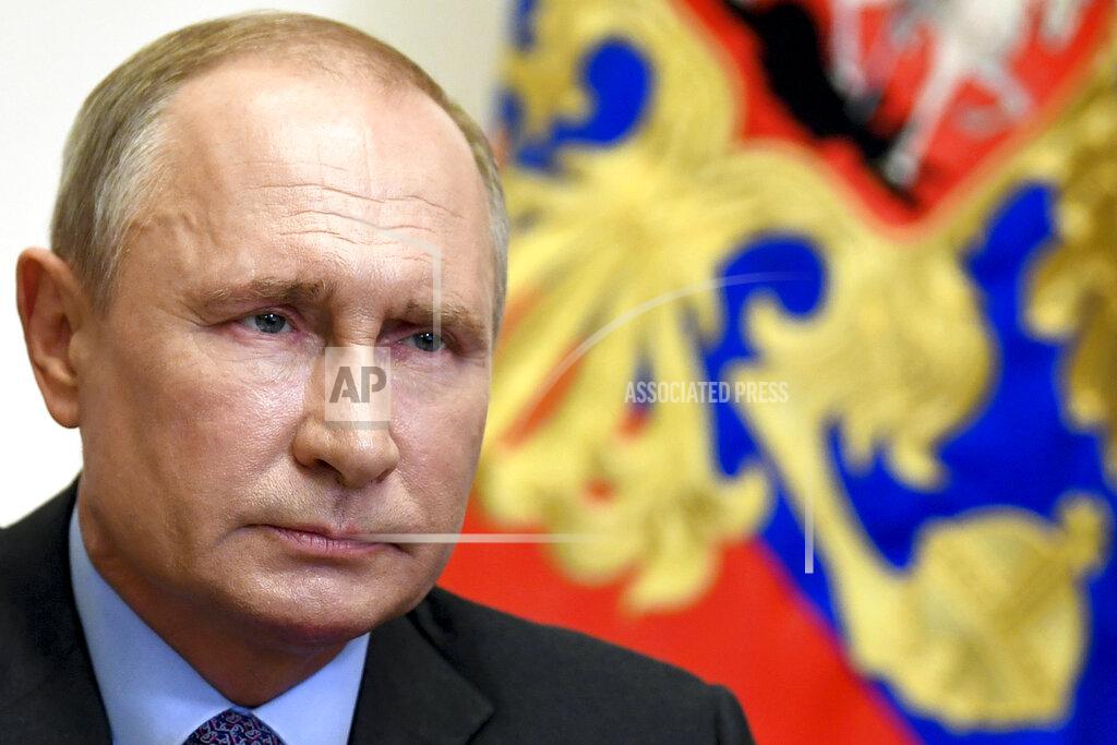 Alexei Nikolsky Russian President Vladimir Putin attends a meeting on the transport system development via video conference at the Novo-Ogaryovo residence outside Moscow, Russia, Thursday, May 7, 2020. (Alexei Nikolsky, Sputnik, Kremlin Pool Photo via AP)