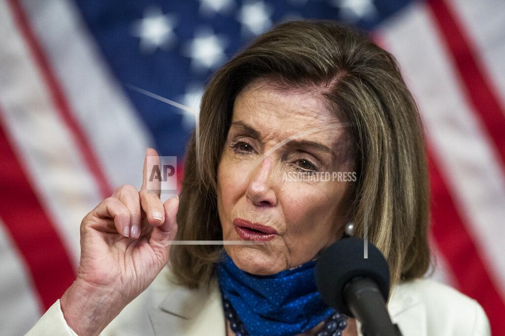Manuel Balce Ceneta House Speaker Nancy Pelosi of Calif., speaks during news conference unveiling the Patient Protection and Affordable Care Enhancement Act on Capitol Hill in Washington on Wednesday, June 24, 2020. (AP Photo/Manuel Balce Ceneta)