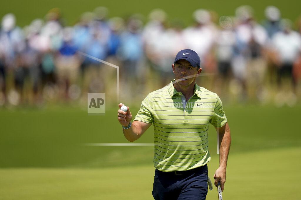 Sue Ogrocki Rory McIlroy, of North Ireland, waves after making a putt on the first hole during the first round of the PGA Championship golf tournament, Thursday, May 19, 2022, in Tulsa, Okla. (AP Photo/Sue Ogrocki)