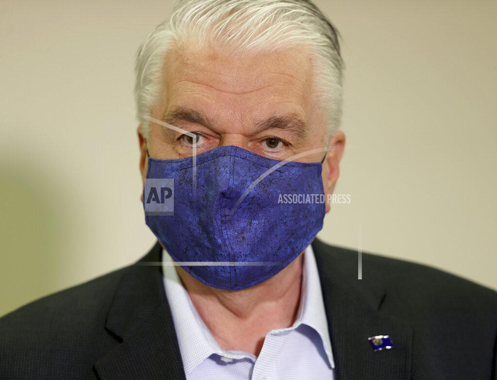 K.m. Cannon Nevada Gov. Steve Sisolak updates the state's COVID-19 response efforts and lifting of restrictions on youth and adult recreation sports during a news conference at the Sawyer Building in Las Vegas, Friday, Oct. 2, 2020. (K.M. Cannon/Las Vegas Review-Journal via AP, Pool)