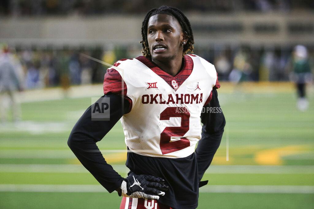 Ray Carlin Oklahoma wide receiver CeeDee Lamb stands on the field during warmups prior to an NCAA college football game against Baylor in Waco, Texas, Saturday, Nov. 16, 2019. (AP Photo/Ray Carlin)