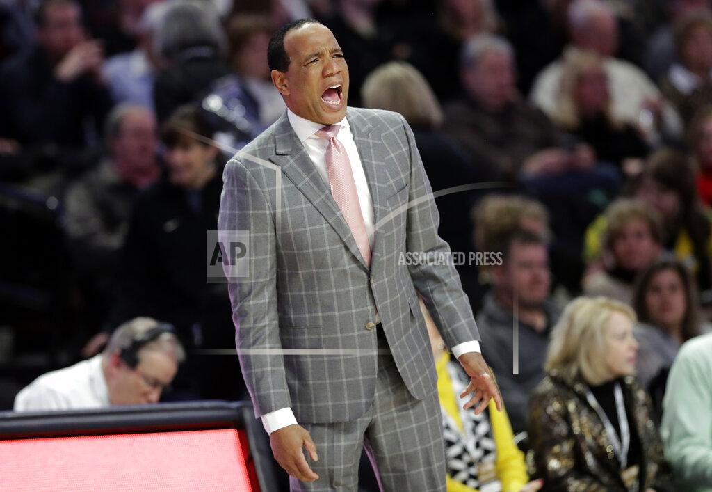 Chuck Burton North Carolina State coach Kevin Keatts shouts to his team during the second half of an NCAA college basketball game against Wake Forest in Winston-Salem, N.C., Tuesday, Jan. 15, 2019. (AP Photo/Chuck Burton)