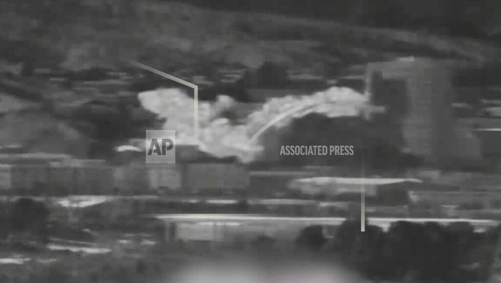 Uncredited In this photo provided by South Korea Defense Ministry via Yonhap News Agency, an image from a thermal observation device showing the explosion of an inter-Korean liaison office building in North Korea's Kaesong is seen from Paju, South Korea, Tuesday, June 16, 2020. North Korea blew up an inter-Korean liaison office building just inside its border in an act Tuesday that sharply raises tensions on the Korean Peninsula amid deadlocked nuclear diplomacy with the United States.(South Korea Defense Ministry/Yonhap via AP)