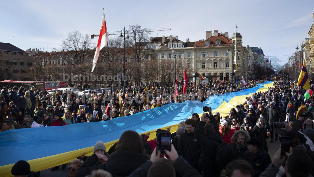 Lithuania Anniversary Russia Ukraine War Buy Photos AP Images