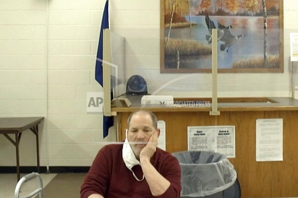Uncredited In this image taken from court video, Harvey Weinstein attends a hearing from Wende Correctional Facility, a maximum security prison, near Buffalo, N.Y., Tuesday, June 15, 2021. A New York judge on Tuesday approved Weinstein's extradition to California, where he faces additional sexual assault charges, ending a legal fight prolonged by the COVID-19 pandemic, the defense's concerns about Weinstein's failing health and a squabble over paperwork. (New York Unified Court System via AP)
