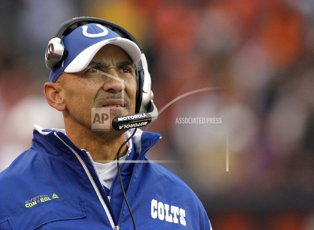 Amy Sancetta FILE - In this Nov. 30, 2008, file photo, Indianapolis Colts coach Tony Dungy watches from the sideline as his team plays the Cleveland Browns during the third quarter of an NFL football game in Cleveland. Dungy won a Super Bowl with the Colts after the 2006 season. Four of Dungy's former defensive assistants went on to get head coaching jobs: Mike Tomlin, Herm Edwards, Lovie Smith and Leslie Frazier. His former offensive coordinator in Indianapolis, Jim Caldwell, also got head coaching opportunities with the Colts and Detroit. (AP Photo/Amy Sancetta, File)