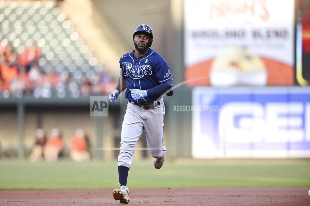 Gail Burton Tampa Bay Rays' Randy Arozarena runs the bases on a two-run home run against the Baltimore Orioles during the first inning a baseball game Saturday, May 21, 2022, in Baltimore. (AP Photo/Gail Burton)
