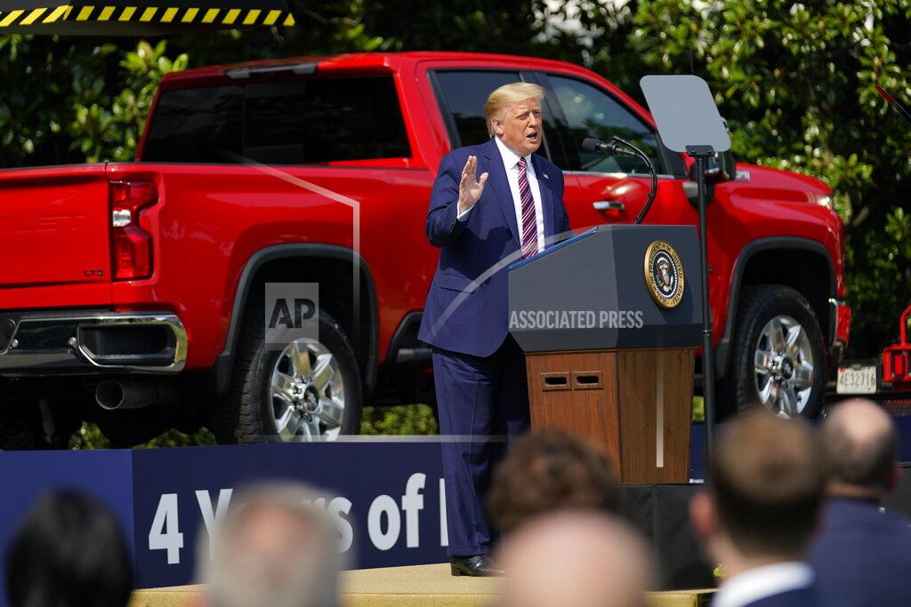 President Donald Trump speaks during an event on regulatory reform on the South Lawn of the White House, Thursday, July 16, 2020, in Washington. (AP Photo/Evan Vucci)