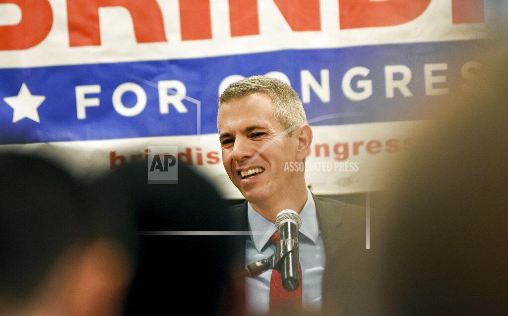 Heather Ainsworth FILE - In this Nov. 7, 2018, file photo, U.S. Rep. Anthony Brindisi, D-N.Y., speaks to supporters on election night in Utica, N.Y. Republican Claudia Tenney is vying to reclaim her seat in Congress from U.S. Rep. Anthony Brindisi, the Democrat who ousted her by fewer than 4,500 votes two years ago. (AP Photo/Heather Ainsworth, File)