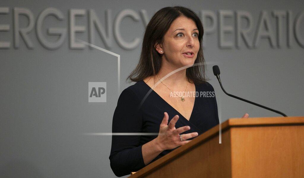 Robert Willett Dr. Mandy Cohen, Secretary of the North Carolina Department of Health and Human Services, updates the public on COVID-19 cases in North Carolina during a press briefing at the Emergency Operations Center on Tuesday, July 28, 2020, in Raleigh, N.C. (Robert Willett/The News & Observer via AP)