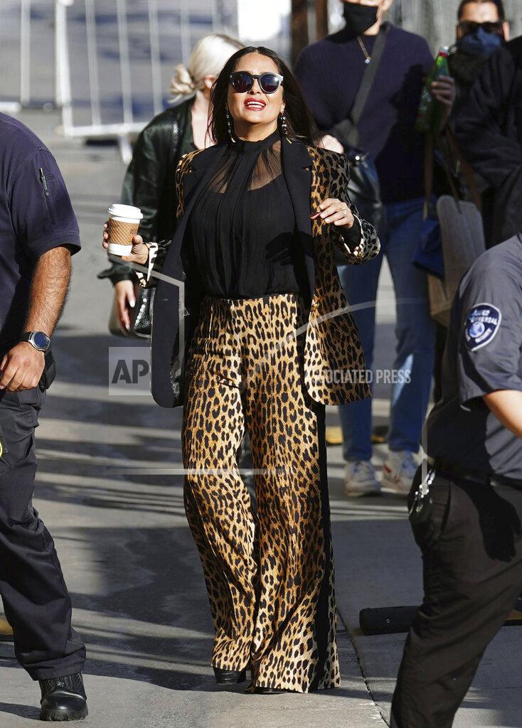 Salma Hayek at 'Jimmy Kimmel Live!' in Los Angeles - 10/14/21