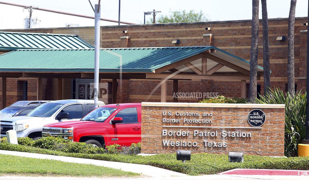FILE - This Monday, May 20, 2019 file photo shows the Border Patrol Station in Weslaco, Texas. Border Patrol agents are detaining about 65 immigrant children at a station in South Texas in conditions that don't control the spread of the coronavirus, with limited social distancing and a lack of access to soap or hand sanitizer, immigration lawyers said Friday, Nov. 20, 2020. (Joel Martinez/The Monitor via AP, File)