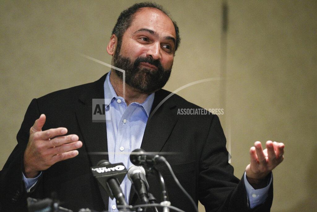 Alex Brandon FILE - In this Jan. 12, 2012, file photo, Penn State University alumnus and NFL Hall of Famer Franco Harris gestures while speaking to alumni, in King of Prussia, Pa. As the NFL gears up for a yearlong celebration of its history for its 100th season, some of the stars who helped build the league into the behemoth it has become want to make sure the old-timers are no longer left behind. (AP Photo/Alex Brandon, File)