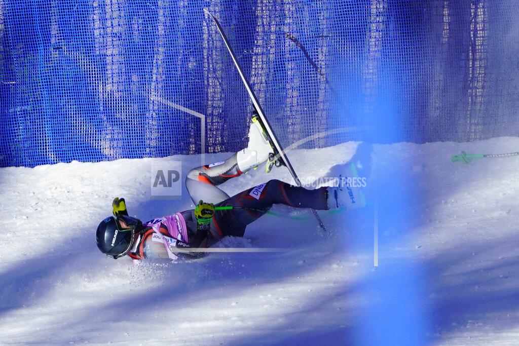 Robert F. Bukaty Norway's Kjetil Jansrud crashes during a men's World Cup super-G skiing race Friday, Dec. 3, 2021, in Beaver Creek, Colo. (AP Photo/Robert F. Bukaty)
