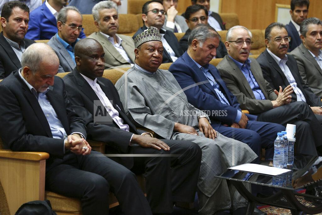 Vahid Salemi FILE - OPEC Secretary-General Mohammad Barkindo, third left, attends a conference during the 24th Iran Oil Show in Tehran, Iran on May 2, 2019. Barkindo died late Tuesday, a spokesperson for Nigeria's petroleum ministry told The Associated Press on Wednesday, July 6, 2022. (AP Photo/Vahid Salemi, File)