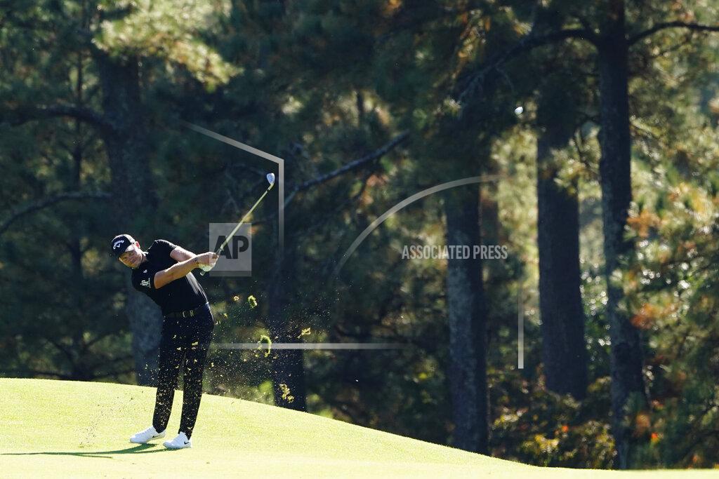 Matt Slocum Danny Willets, of England, hits on the eighth fairway during the second round of the Masters golf tournament Friday, Nov. 13, 2020, in Augusta, Ga. (AP Photo/Matt Slocum)