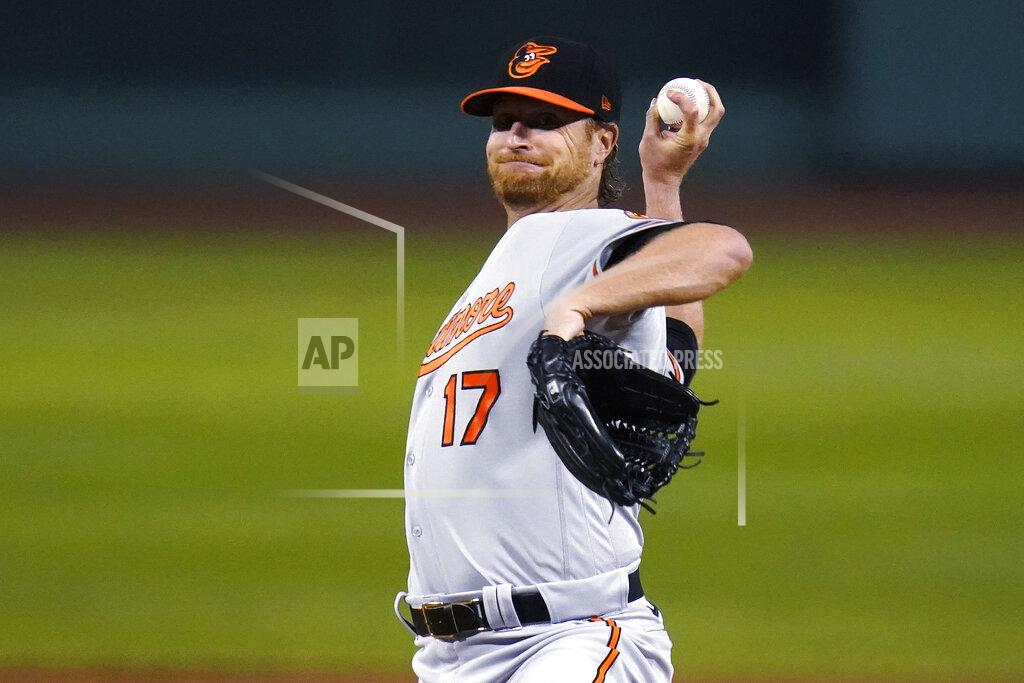 Charles Krupa Baltimore Orioles starting pitcher Alex Cobb winds up during the first inning of the team's baseball game against the Boston Red Sox at Fenway Park in Boston, Thursday, Sept. 24, 2020. (AP Photo/Charles Krupa)