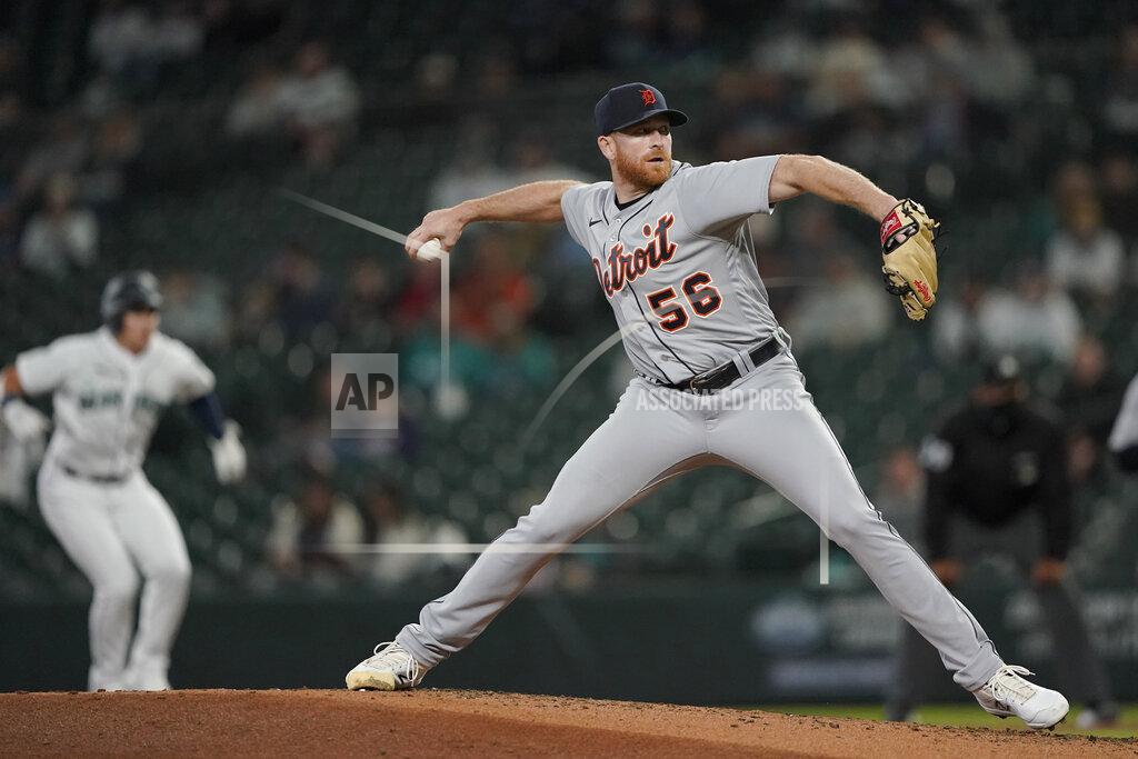 Ted S. Warren Detroit Tigers starting pitcher Spencer Turnbull throws to a Seattle Mariners batter during the fourth inning of a baseball game Tuesday, May 18, 2021, in Seattle. (AP Photo/Ted S. Warren)