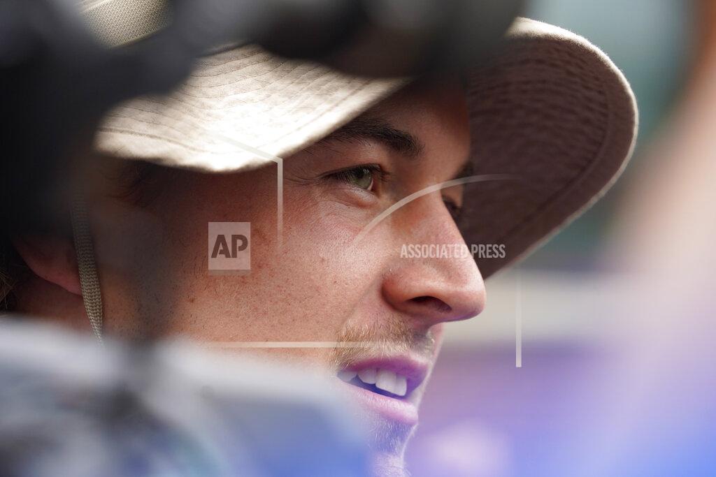 Keith Srakocic Pittsburgh Steelers quarterback Kenny Pickett speaks with reporters after arriving at NFL football training camp in Latrobe, Pa., Tuesday, July 26, 2022. (AP Photo/Keith Srakocic)