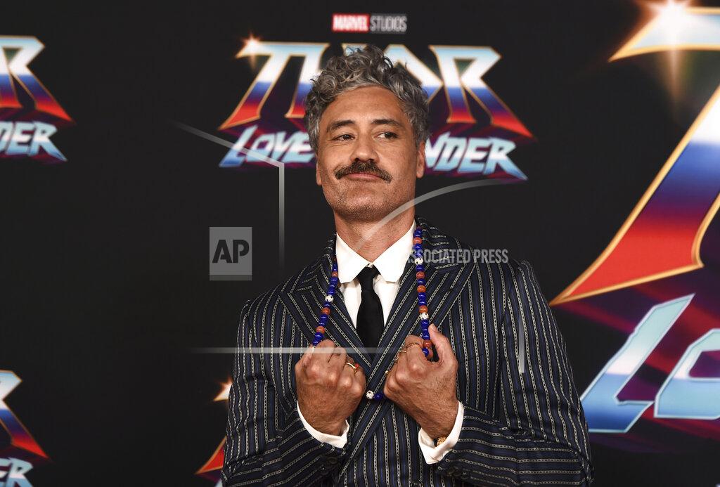 Jordan Strauss Director Taika Waititi arrives at the premiere of "Thor: Love and Thunder" on Thursday, June 23, 2022, at the El Capitan Theatre in Los Angeles. (Photo by Jordan Strauss/Invision/AP)