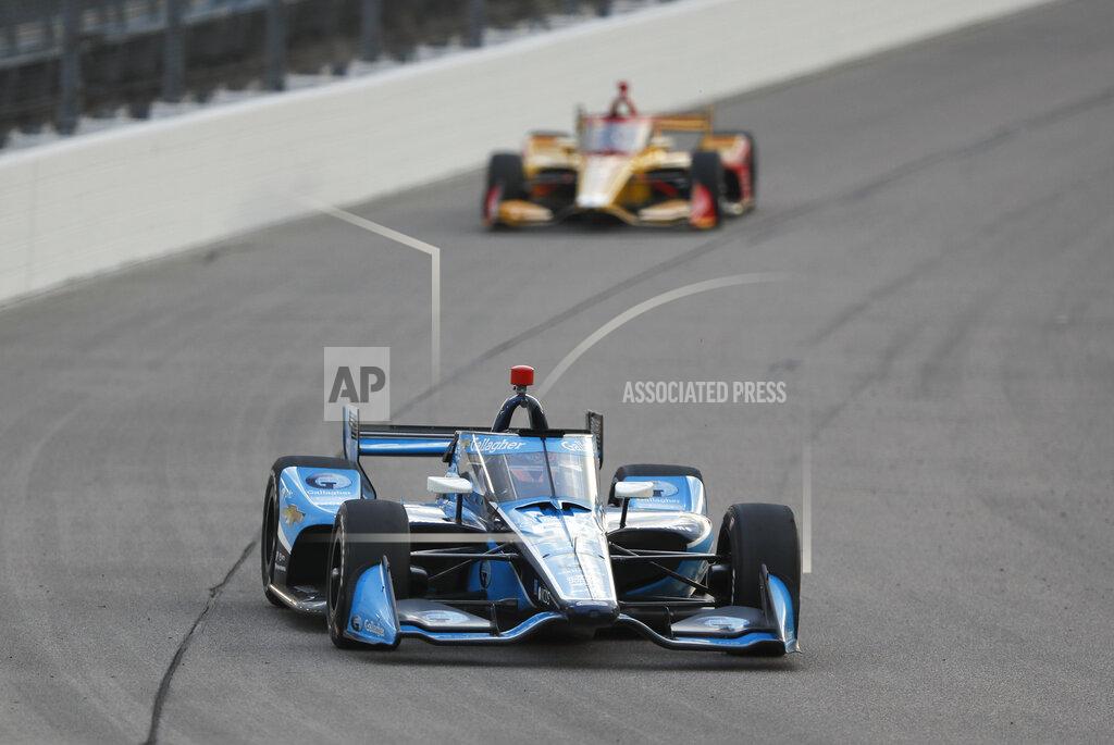 Charlie Neibergall Conor Daly drives his car during an IndyCar Series auto race Saturday, July 18, 2020, at Iowa Speedway in Newton, Iowa. (AP Photo/Charlie Neibergall)