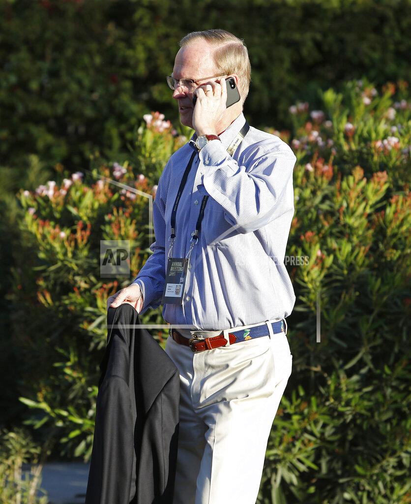 Ralph Freso New York Giants co-owner and President John K. Mara talks on his phone as he walks to a meeting during the annual NFL owners meetings, Sunday, March 24, 2019, in Phoenix. (AP Photo/Ralph Freso)