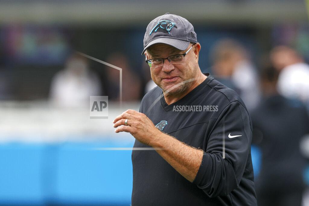Nell Redmond Carolina Panthers owner David Tepper walks onto the field during a Fan Fest practice at the NFL football team's training camp in Charlotte, N.C., Friday, Aug. 6, 2021. (AP Photo/Nell Redmond)