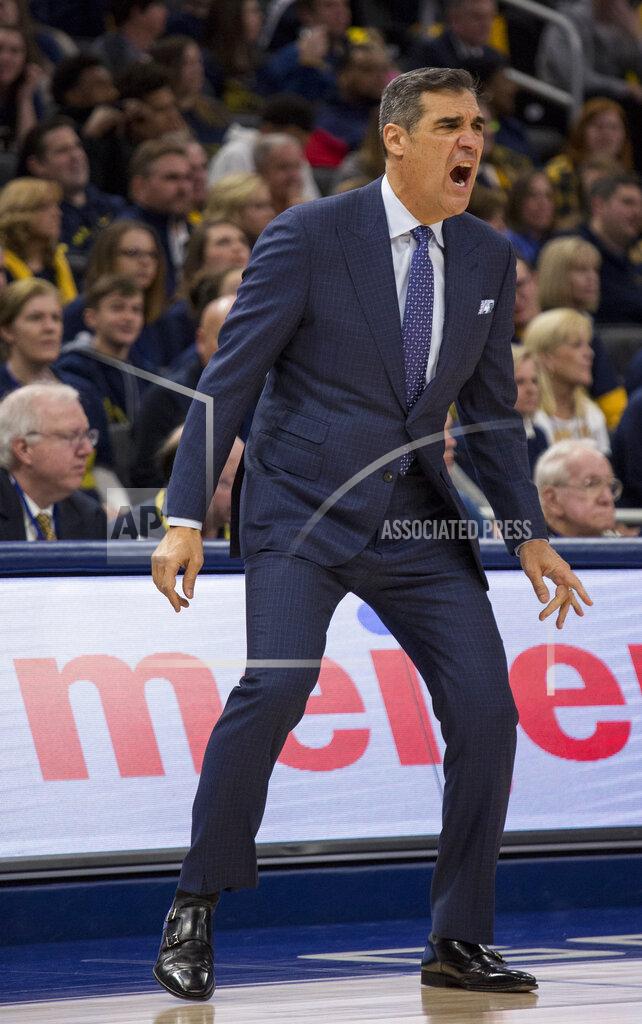 Darren Hauck Villanova's head coach Jay Wright calls out to his players as they take on Marquette during the first half of an NCAA college basketball game Saturday, Feb. 9, 2019, in Milwaukee. (AP Photo/Darren Hauck)