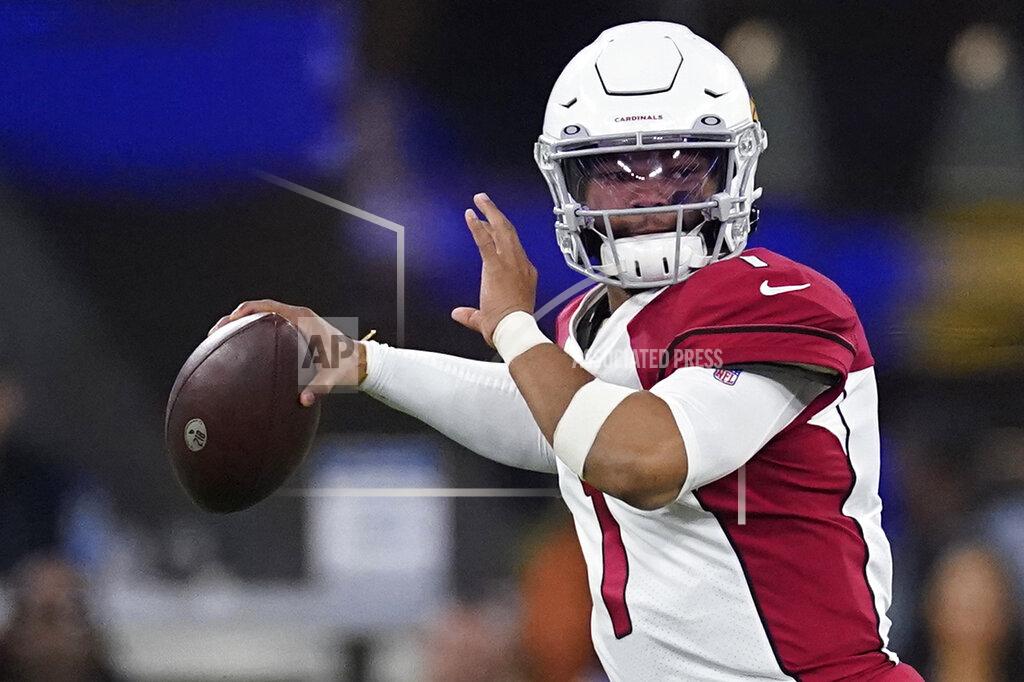 Marcio Jose Sanchez FILE - Arizona Cardinals quarterback Kyler Murray (1) passes against the Los Angeles Rams during the second half of an NFL wild-card playoff football game in Inglewood, Calif., Monday, Jan. 17, 2022. Kyler Murray has agreed to a long-term contract that will keep the quarterback with the Arizona Cardinals through the 2028 season. (AP Photo/Marcio Jose Sanchez, File)